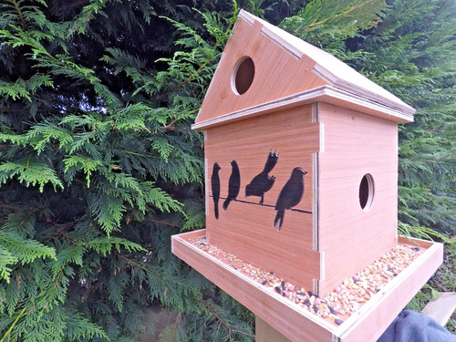 Heavy duty bird house feeder
