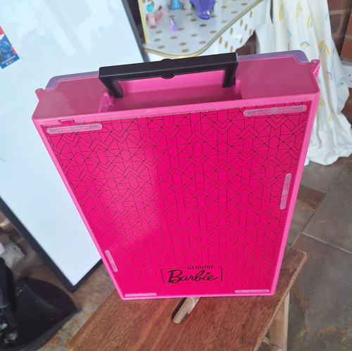 Barbie pink purple plastic - barbie,