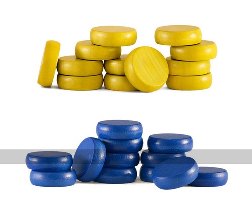 Set crokinole disks 12 - of,