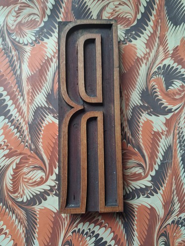 Large wooden letterpress - large,