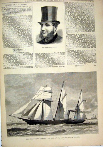 Original old antique print - old,