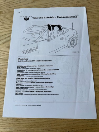 Genuine bmw roadster e36 - roadster, e36/7