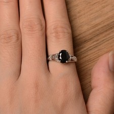 2CT Black Onyx 925 Silver