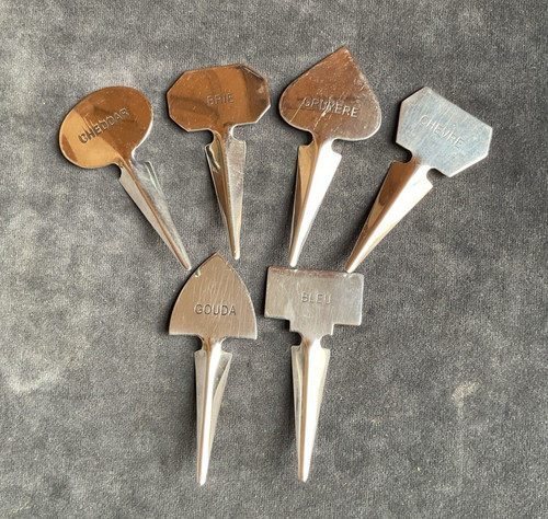 Stainless steel cheese - x6,
