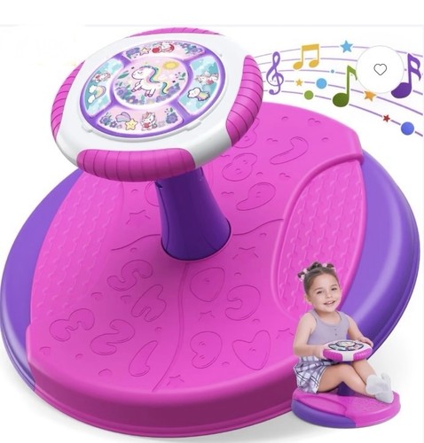Unicorn sit and spin toy - and, 360°