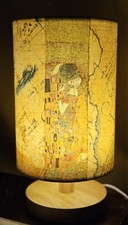 Klimt & Antique Map Table Lamp