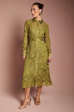 Coast Olive Midi Dress Womens