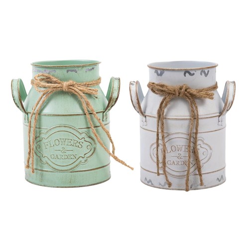 Farmhouse jug vase milk can - vase,