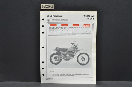 Vintage nos 1980 honda cr80 - nos,