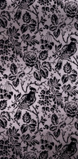 Exclusive Flock Damask Black