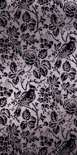 Exclusive flock damask black - exclusive,