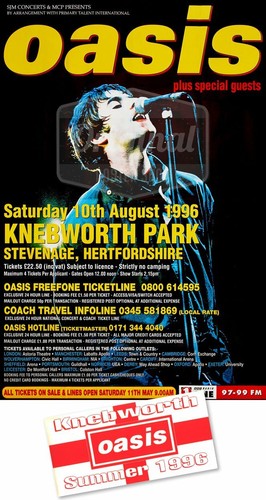 Oasis poster original - -,