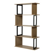 Metal Frame Storage Shelf Wood
