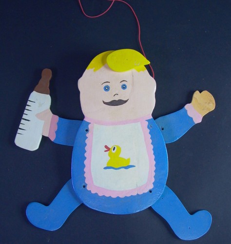 Museum wooden toy - -, jumping