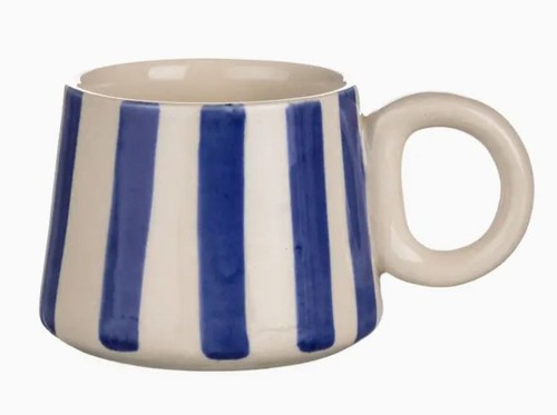 White and blue - breton, mug