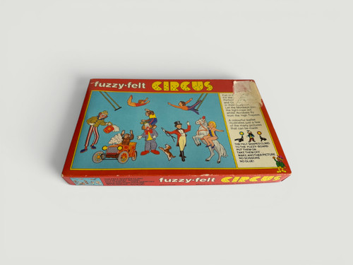 Vintage fuzzy felt circus - vintage,