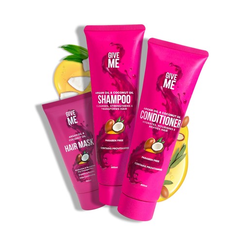 Give cosmetics shampoo - give, and