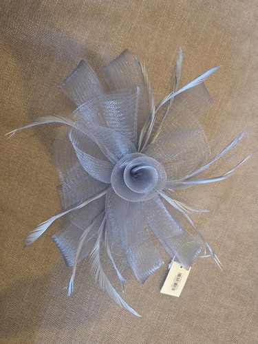 New light grey fascinator - , with