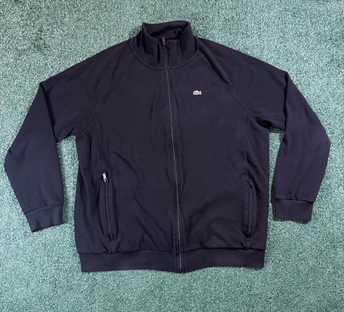 Lacoste black full zip track - lacoste,