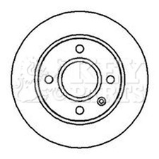 2x Brake Discs Vented For Ford