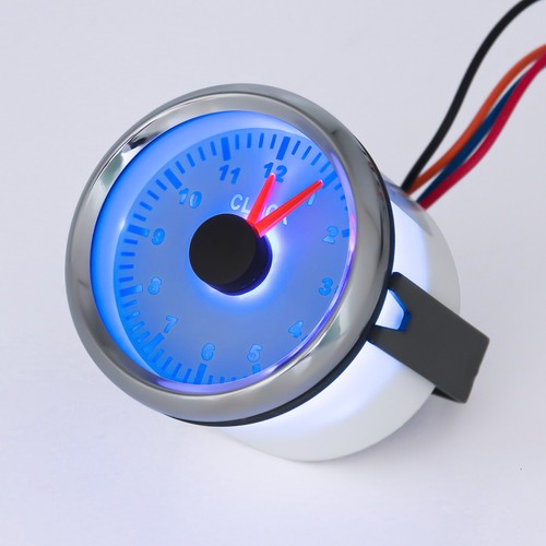 52mm white clock - 2", gauge