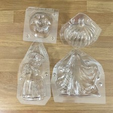 4 x Tomric Halloween Professional Polycarbonate Chocolate Double Moulds 