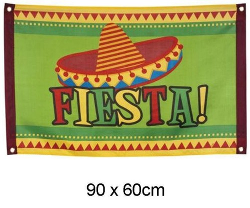 Mexican sombrero fiesta flag - sombrero,