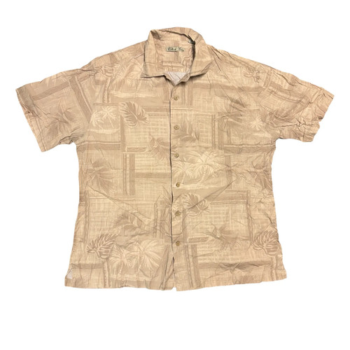 Hawaiian shirt mens - shirt, beige