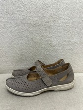 Hotter Quake II Taupe mary jane shoes UK 6 EEE wide fit