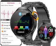 UK 2025 New Medical Grade Smart Watch Blood Pressure Oxygen Heart Rate Bluetooth