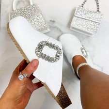 Lemonade Crystal Buckle Clogs