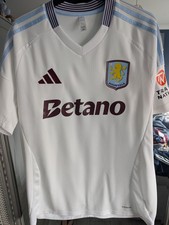 Adidas Aston Villa 2024-25 Away Shirt Large Men's Excellent Condition