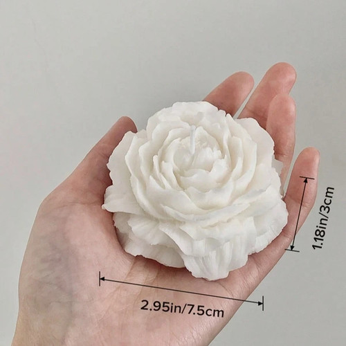 Handmade flower candle peony - handmade,