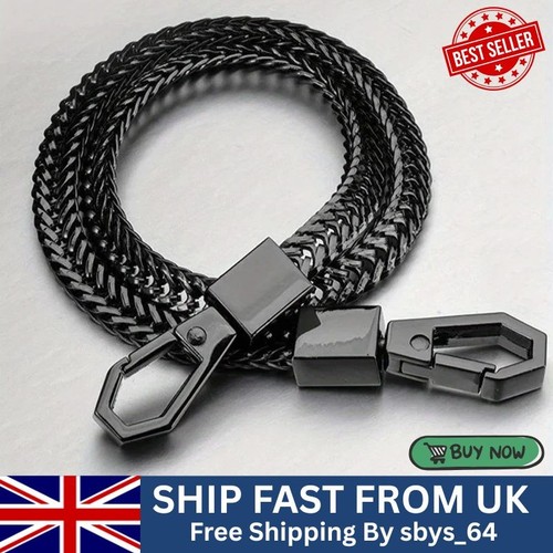 Long metal keychain wallet - long,