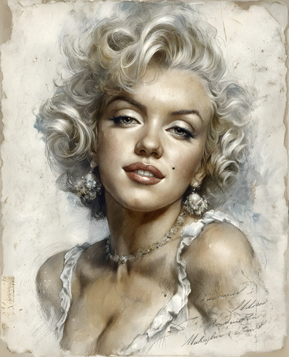 Marilyn monroe with pearl - marilyn,