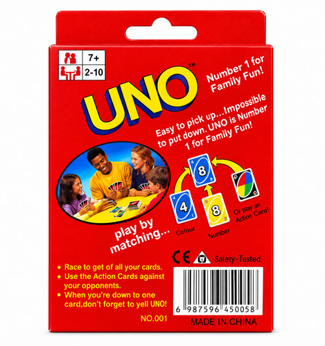 Uno card game family - game, 7+