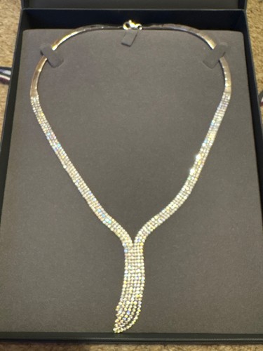 Diamond necklace drop cut - necklace,
