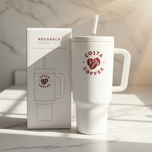 Costa coffee reusable - coffee,