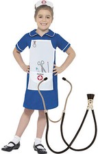 Smiffys Girls Childrens Nurse