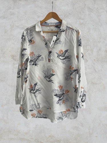 White stuff ivory bird print - ivory,