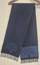 Vintage Mulberry  Blue 100% Lambswool Scarf  180cm x 30cm Beautiful !!