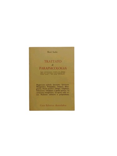 Parapsychology treatise rené - parapsychology,