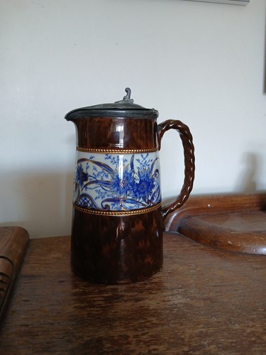 Antique rockingham glaze jug - antique,