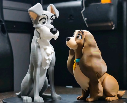 Lady and the tramp - the, figurine