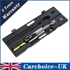 1/2" Sq Dr Digital Torque Wrench Angle 10-200Nm (7.3–147.5 ft·lb) Nm w/ Case UK