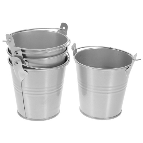 4pcs small metal buckets - 4pcs,