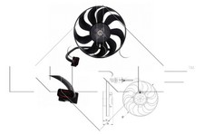 LEFT/ RIGHT FAN RADIATOR FITS