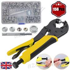 156Pcs Heavy Duty Snap Fastener Tool Boat Cover/Metal Snaps/Canvas/Sewing/Tarps