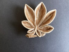 Wade pottery brown leaf - Trinket Dish or Pin Tray. Date unknown.
