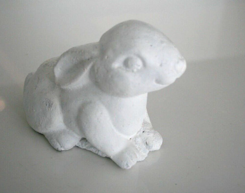 Rabbit stone ornament - , white